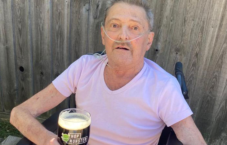 St Helena Hospice patient visits the pub