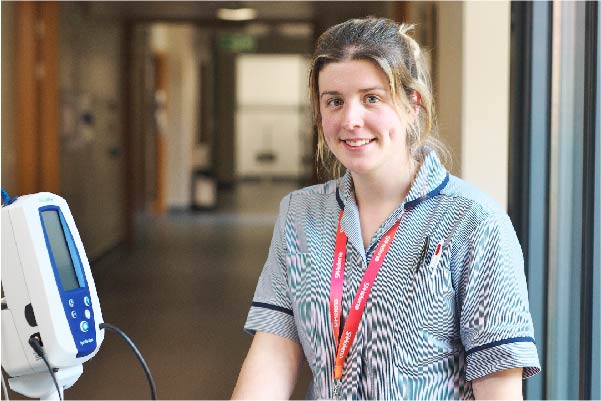 St Helena Hospice nurse on the In-Patient Unit