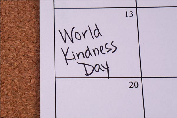 World Kindness Day date on a calendar