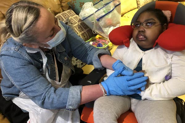 Precious, a child supported by Noah's Ark Children's Hospice